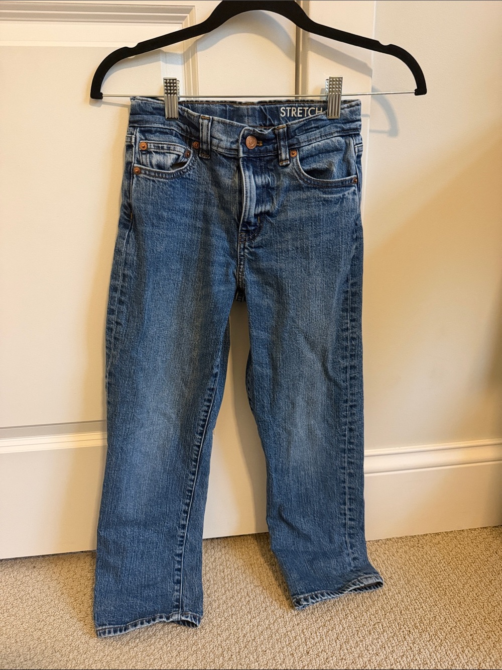Crewcuts Straight Leg Boys Jeans in Blue Denim